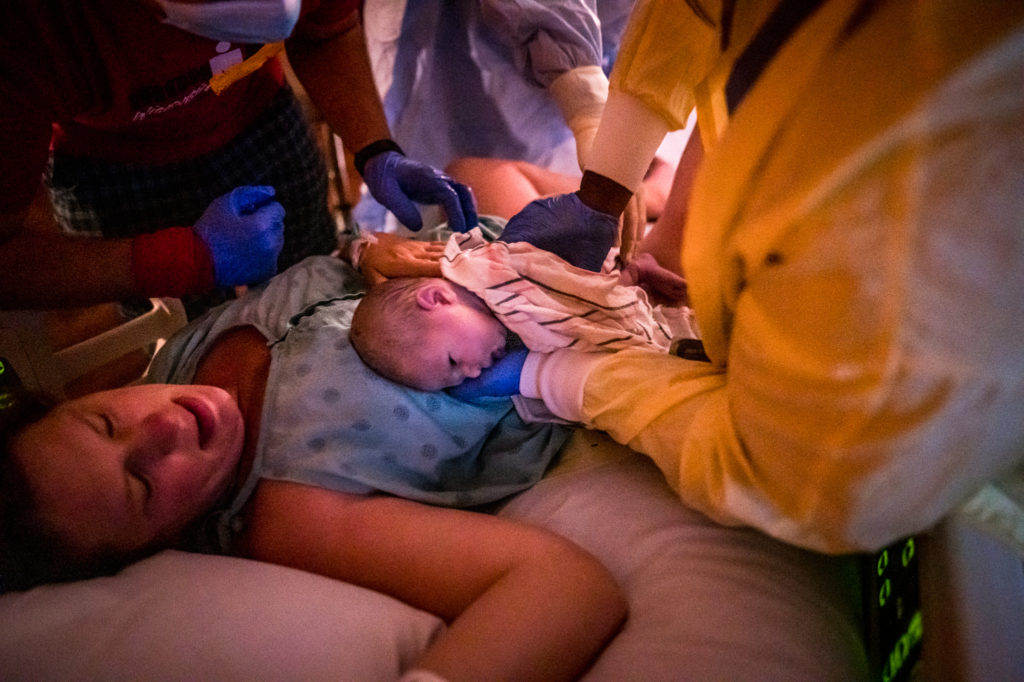 Lafayette Indiana Hospital birth photography: Mackenzie Thada Photography